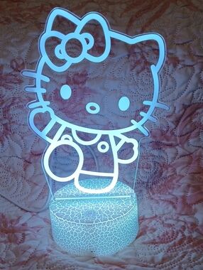 Hello Kitty Blue LED Party Light - Decorative Night Lamp
